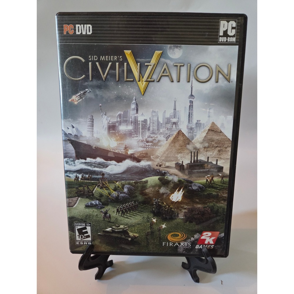 Sid Meiers Civilization V 5 PC DVD-ROM 2010 Strategy Game Complete CIB